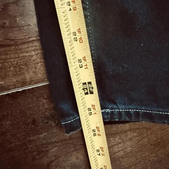 Tommy Jeans Women’s Ultra High Rise Mom Jeans Black Distressed Size 25 - Picture 9 of 9